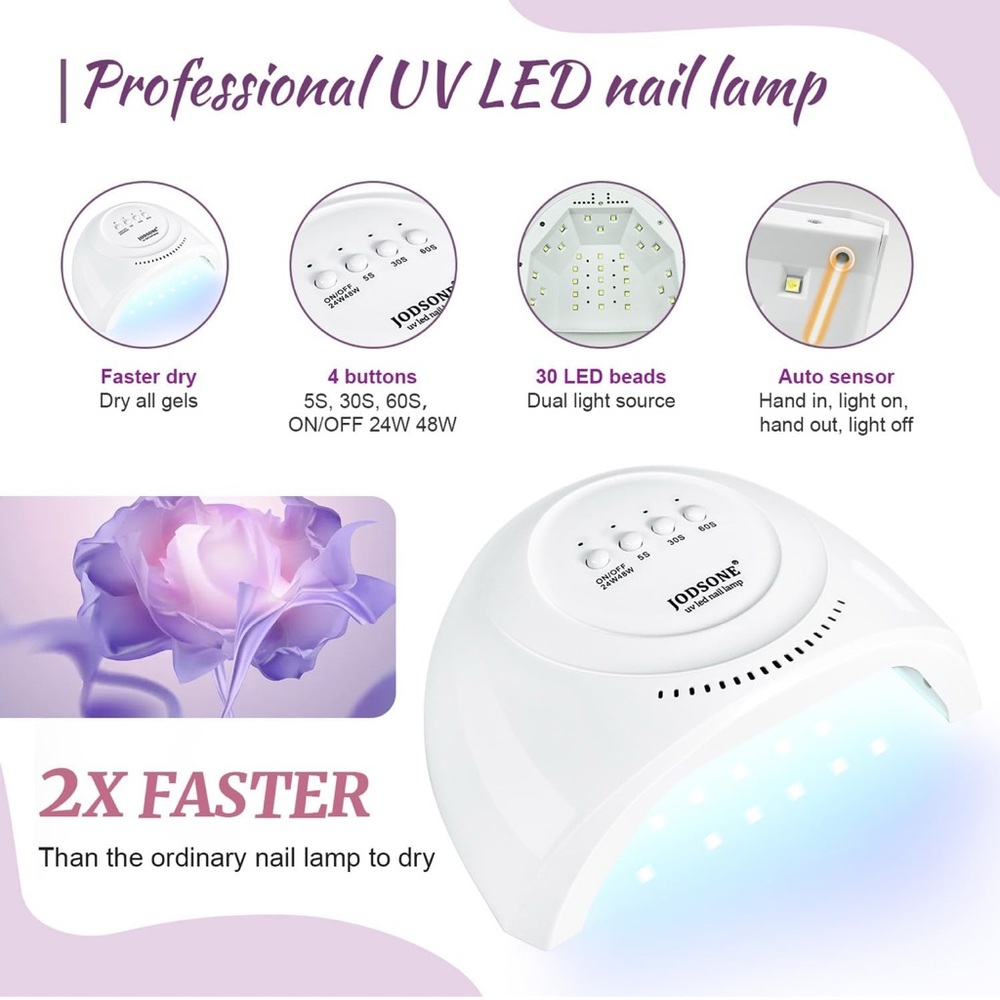 Professional UV LED Nail Lamp - White